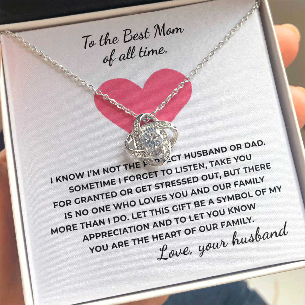 To The Best Time of All Time Love Knot Necklace