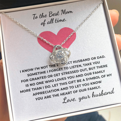 To The Best Time of All Time Love Knot Necklace