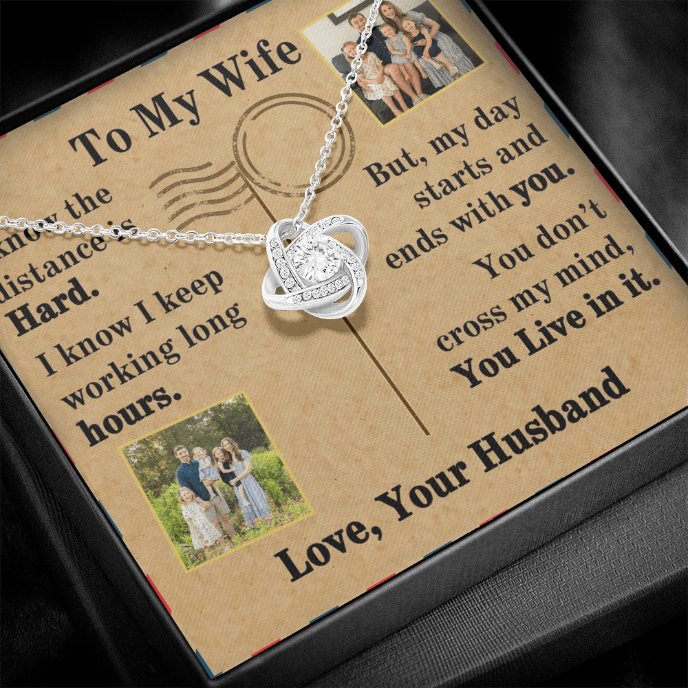 To My Wife Love Knot Necklace