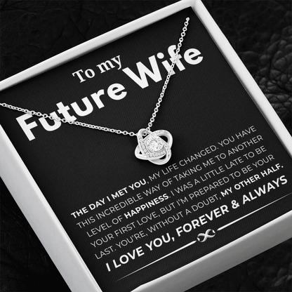 To My Future Wife Love Knot Necklace