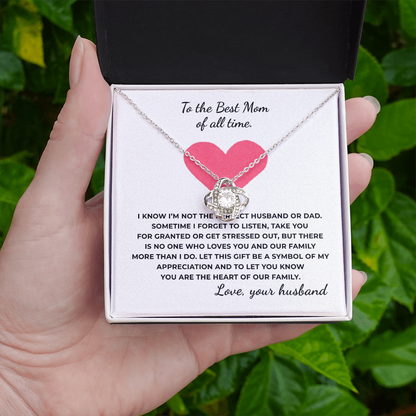 To The Best Time of All Time Love Knot Necklace