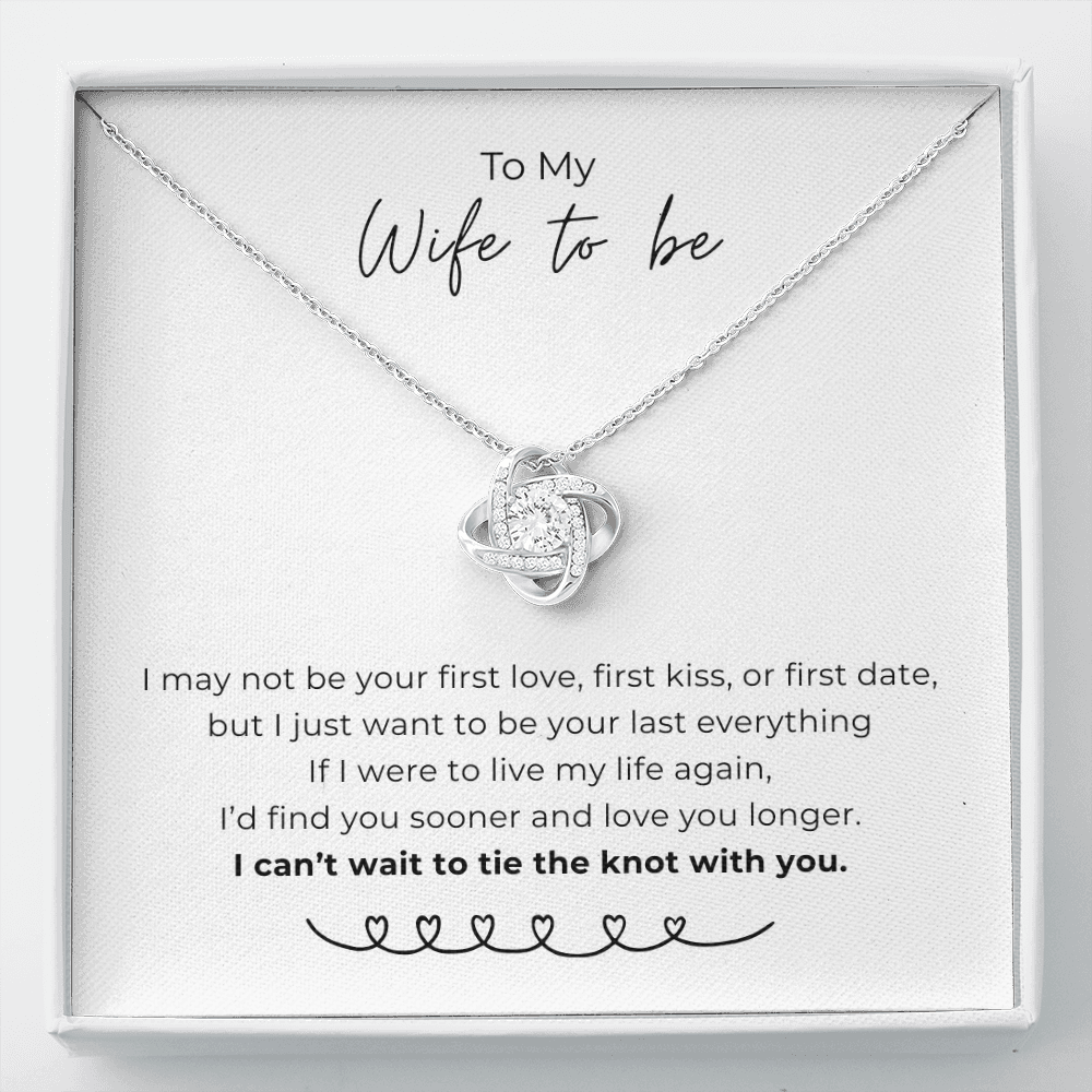 To My Wife To Be Love Knot Necklace