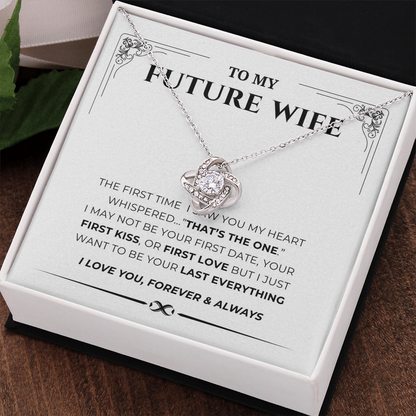 To My Future Wife Love Knot Necklace