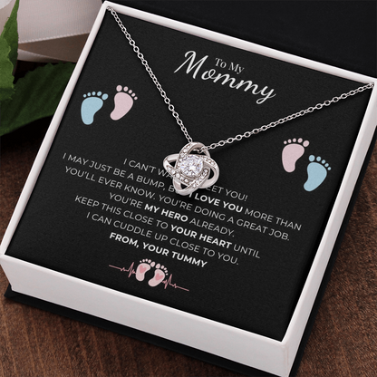 To My Mommy Love Knot Necklace