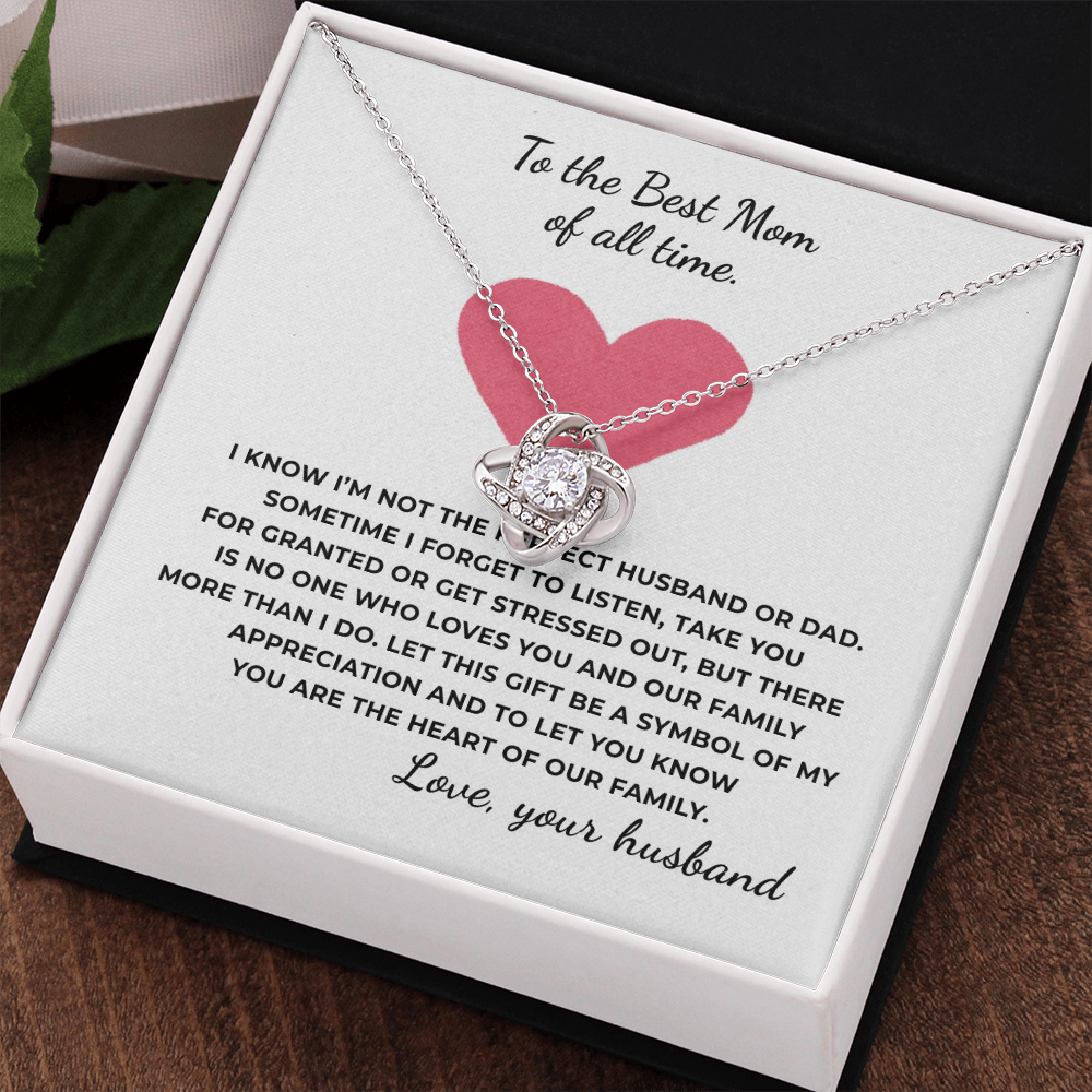 To The Best Time of All Time Love Knot Necklace