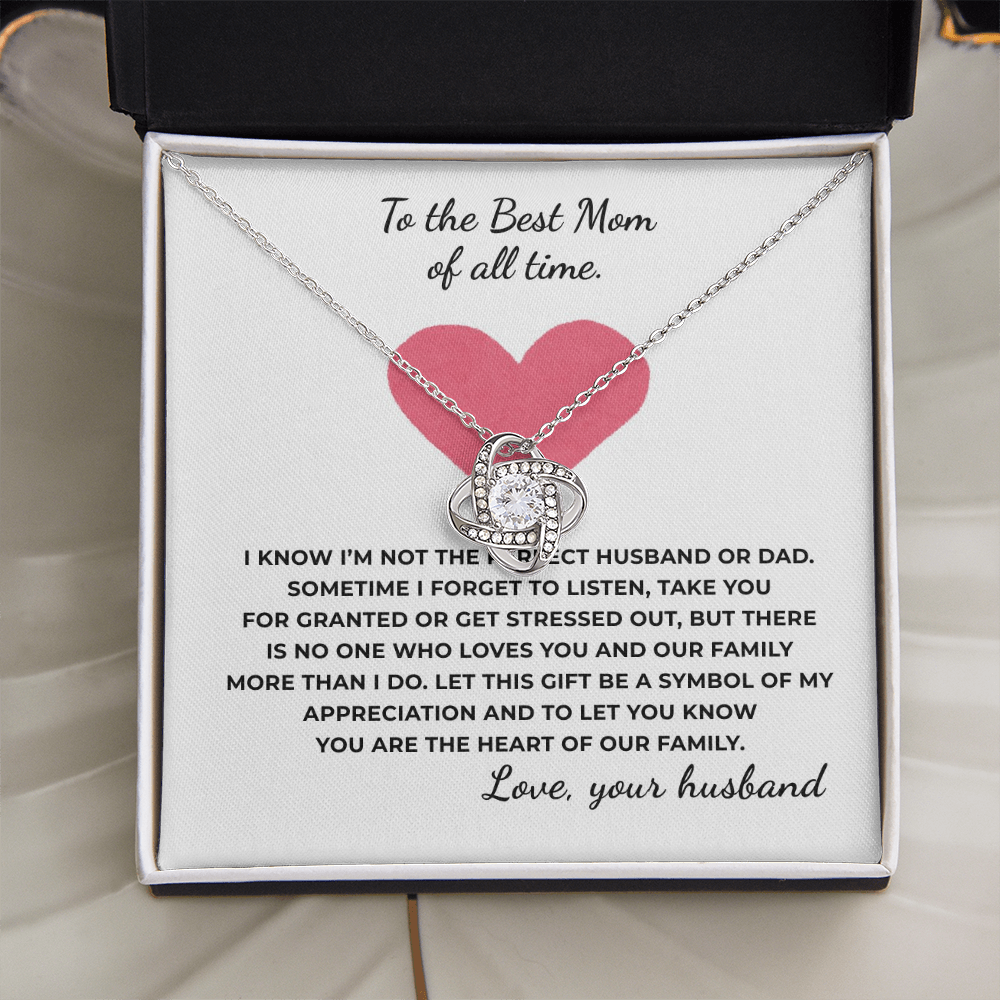 To The Best Time of All Time Love Knot Necklace