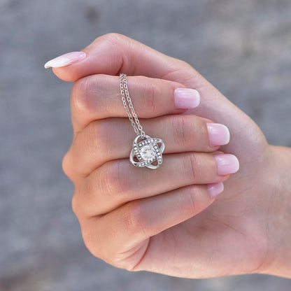Purrfect Cat Love Knot Necklace