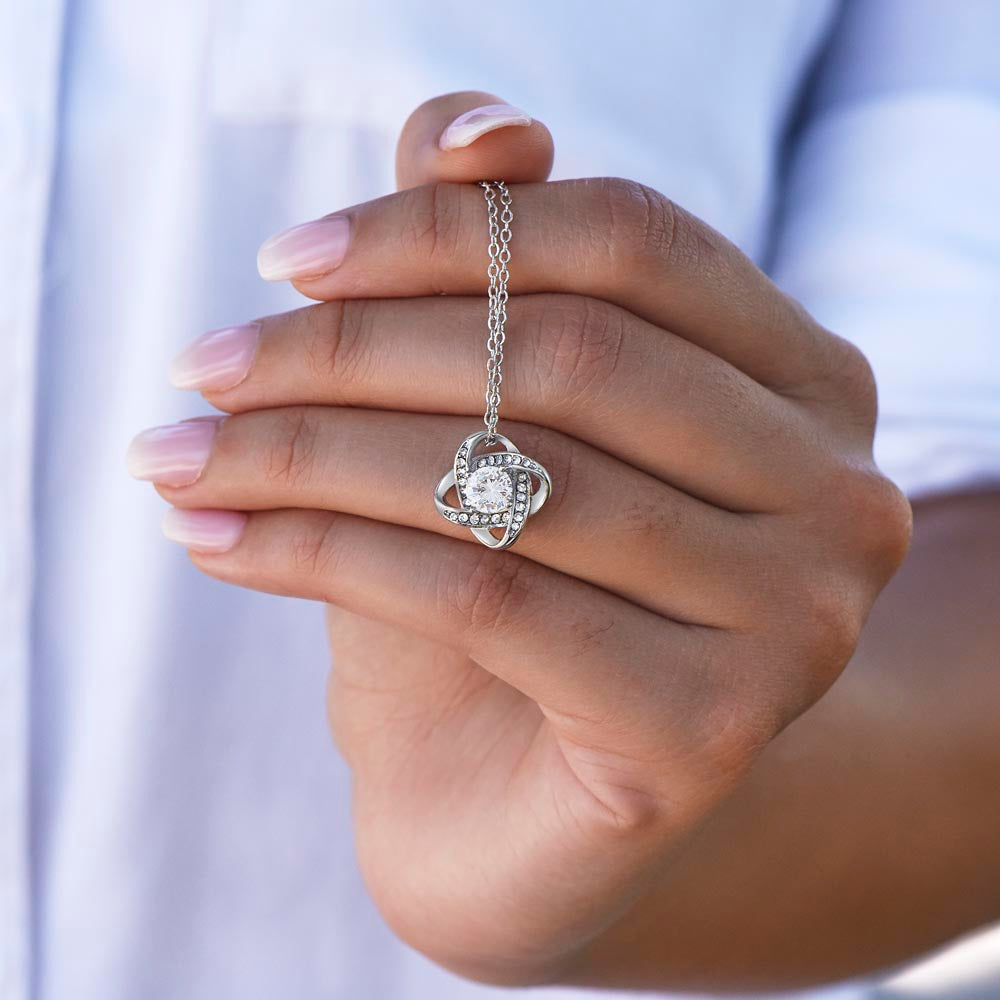 To My Soulmate Love Knot Necklace