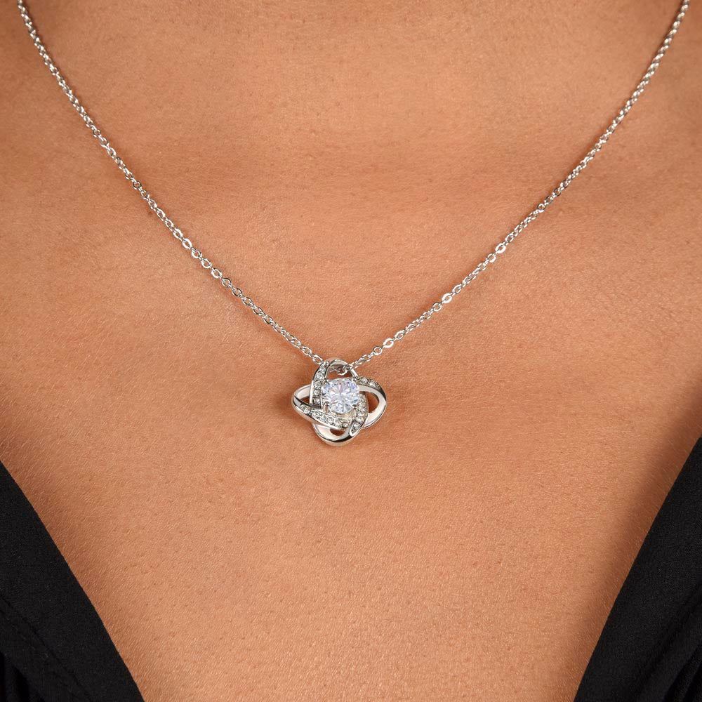 Purrfect Cat Love Knot Necklace