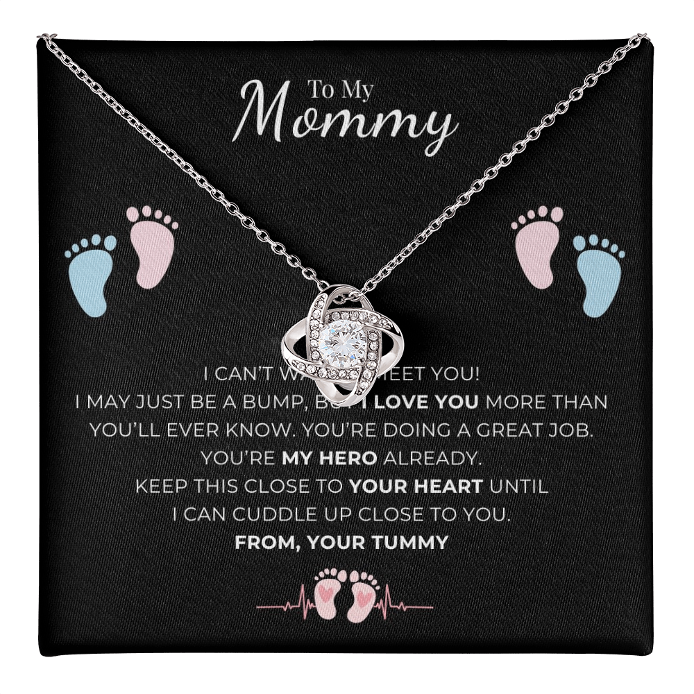 To My Mommy Love Knot Necklace