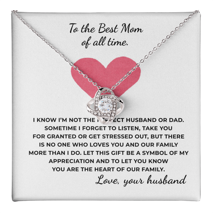 To The Best Time of All Time Love Knot Necklace