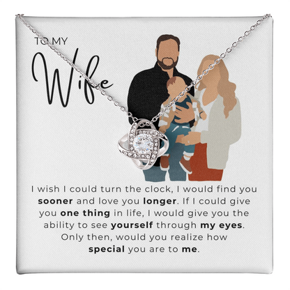 To My Wife Love Knot Necklace