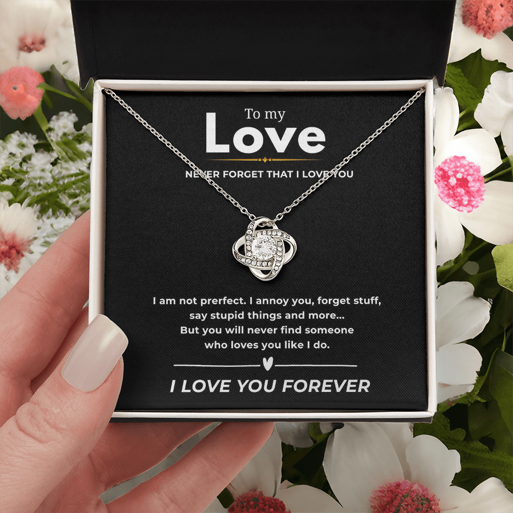 To My Love Love Knot Necklace