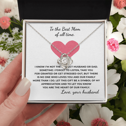 To The Best Time of All Time Love Knot Necklace