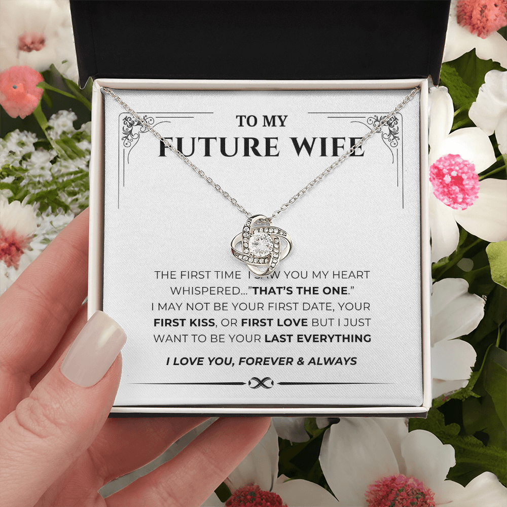 To My Future Wife Love Knot Necklace