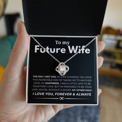 To My Future Wife Love Knot Necklace