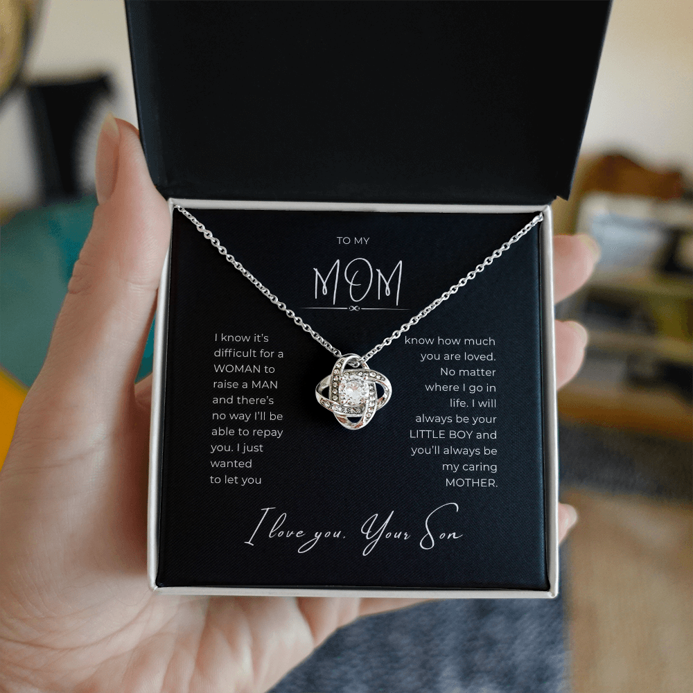 To My Mom Interlocking Hearts Necklace