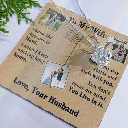 To My Wife Love Knot Necklace