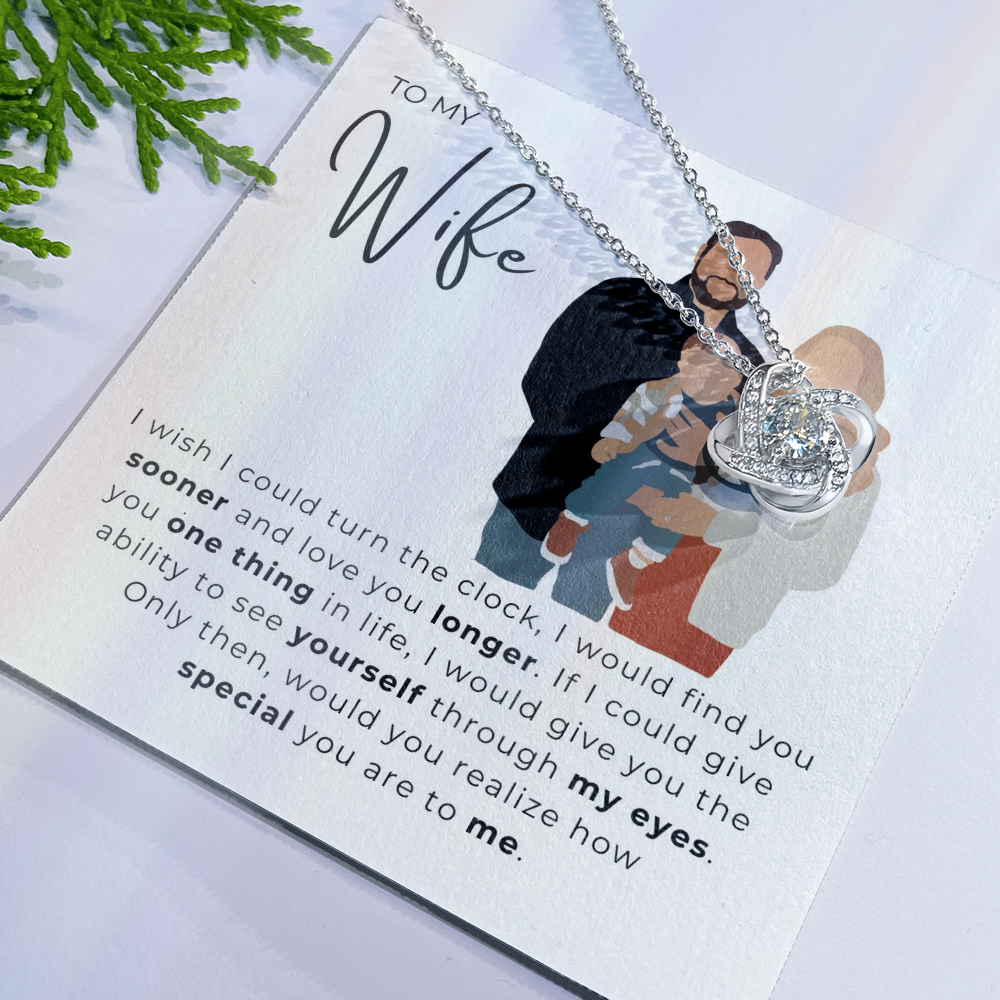 To My Wife Love Knot Necklace