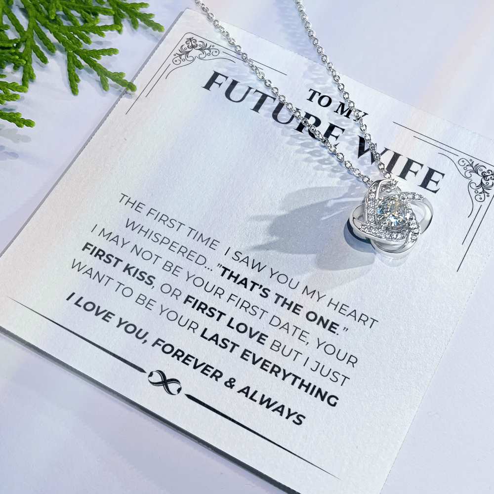 To My Future Wife Love Knot Necklace