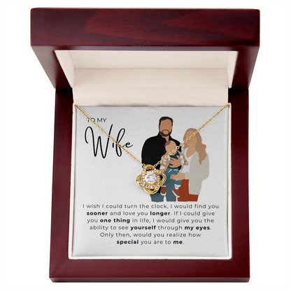 To My Wife Love Knot Necklace