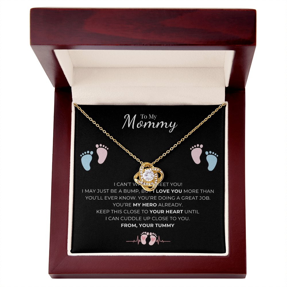 To My Mommy Love Knot Necklace