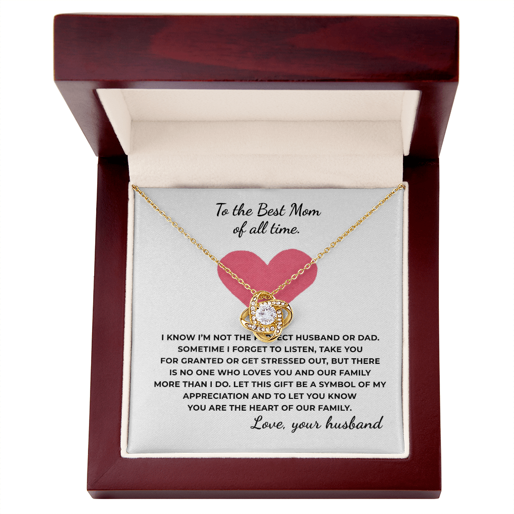 To The Best Time of All Time Love Knot Necklace