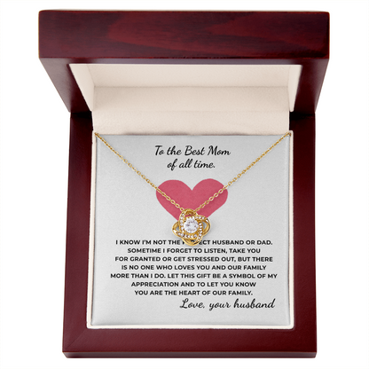 To The Best Time of All Time Love Knot Necklace
