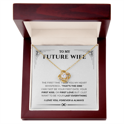 To My Future Wife Love Knot Necklace