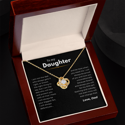 Mom & Daughter Interlocking Hearts Necklace
