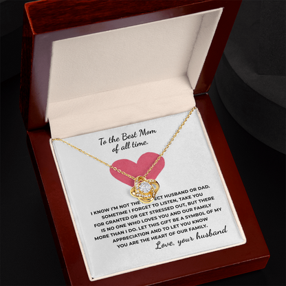 To The Best Time of All Time Love Knot Necklace