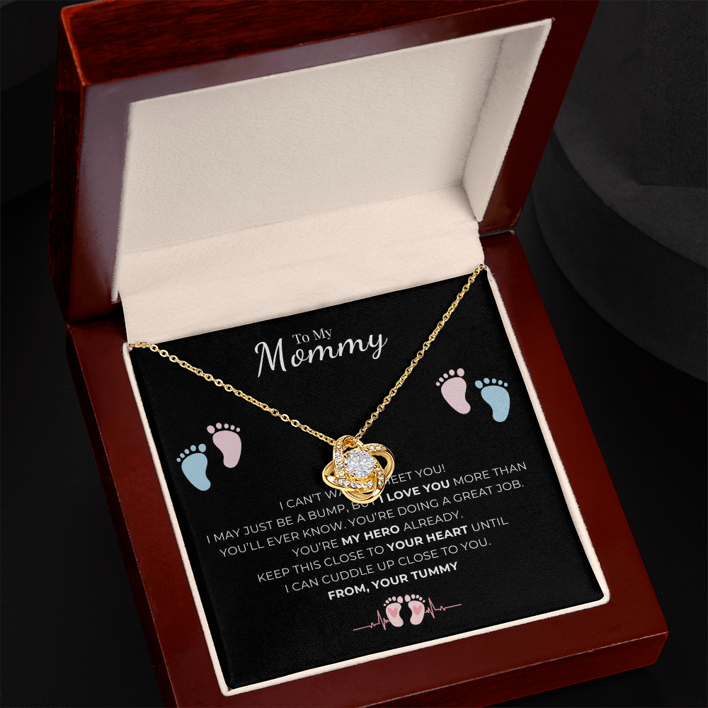 To My Mommy Love Knot Necklace