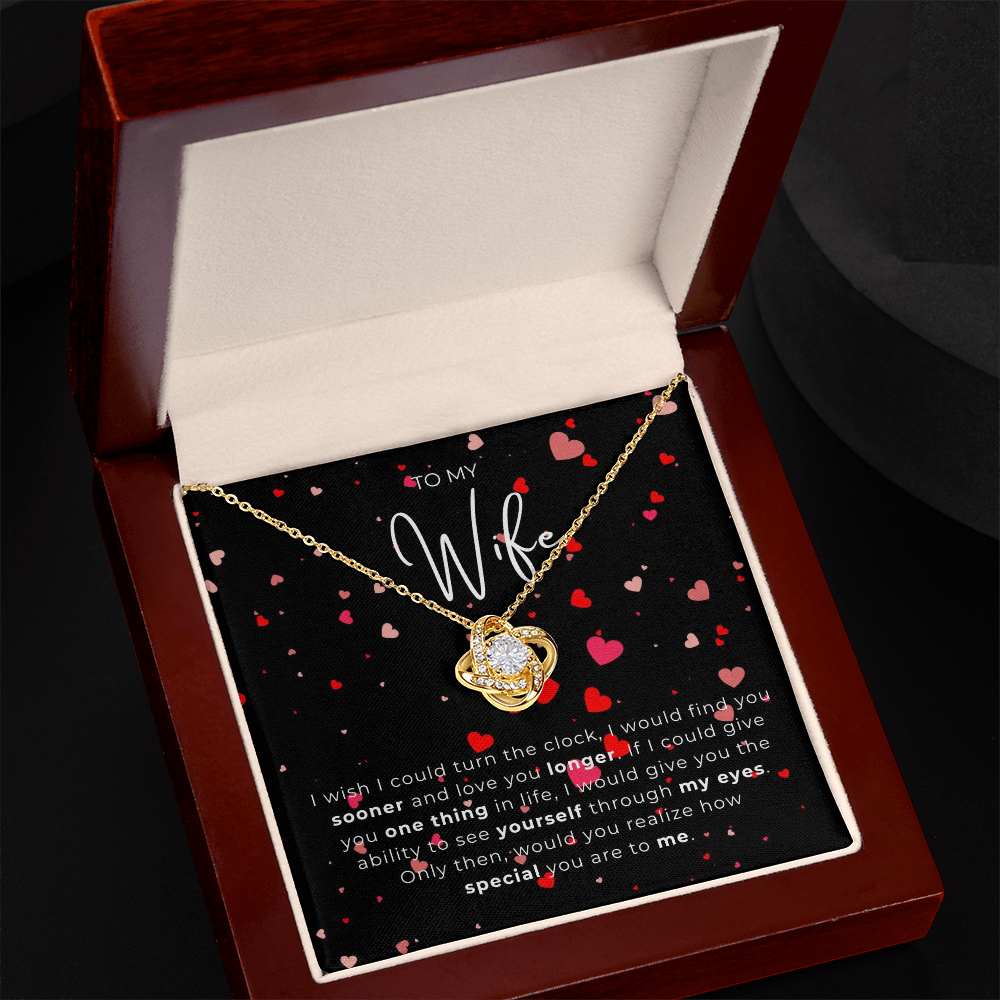 To My Wife Love Knot Necklace
