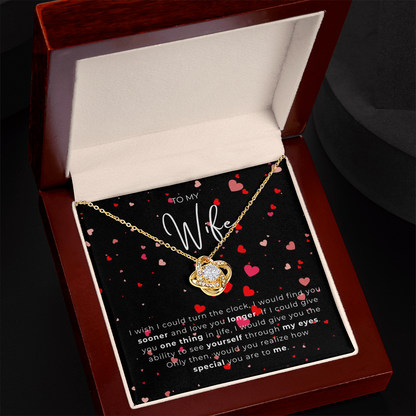 To My Wife Love Knot Necklace