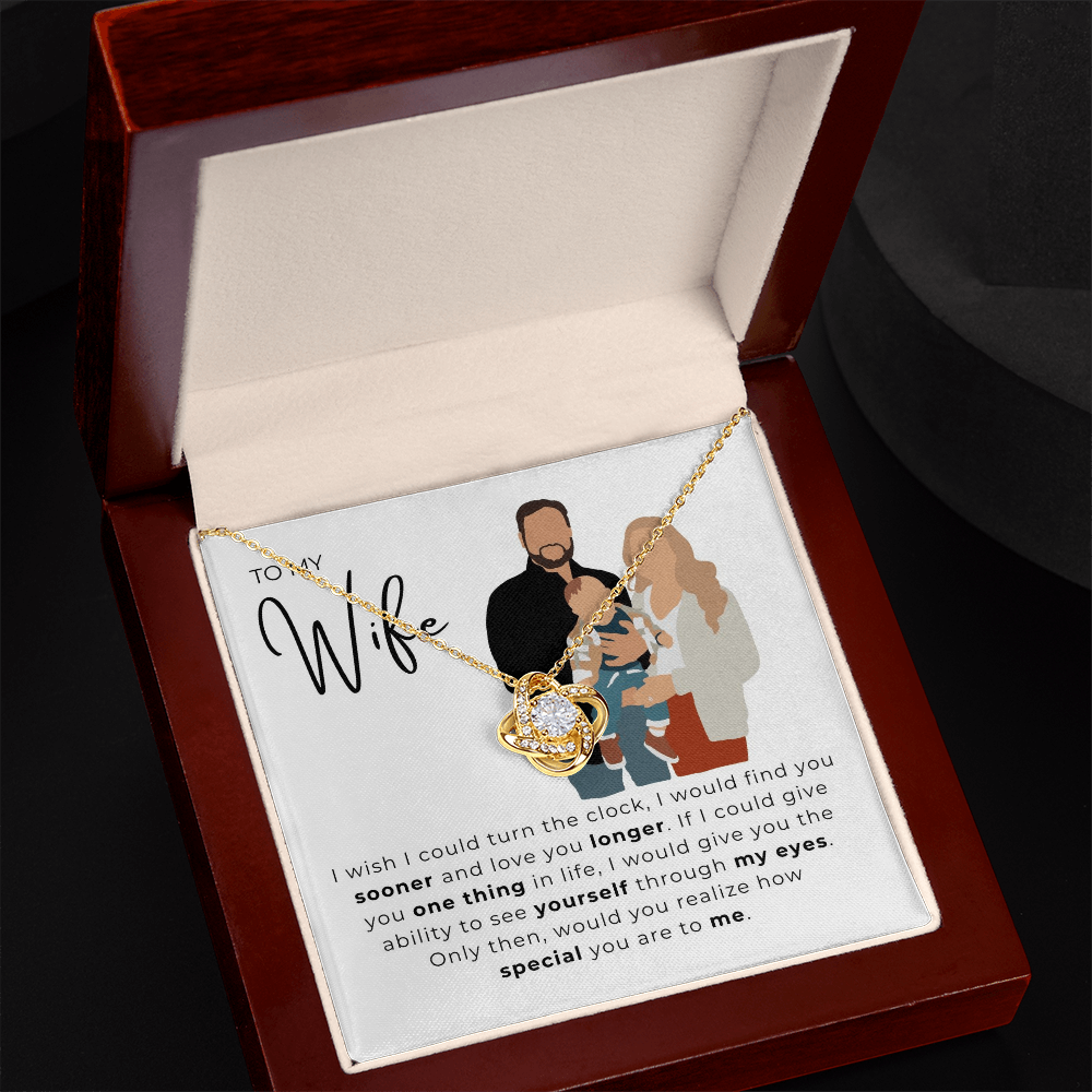 To My Wife Love Knot Necklace