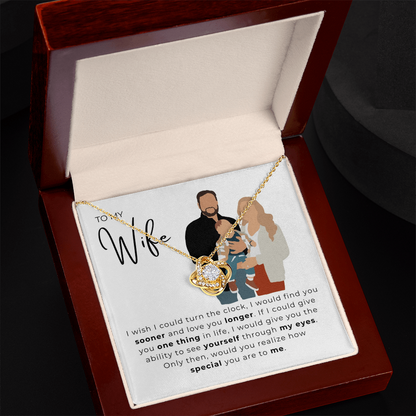 To My Wife Love Knot Necklace