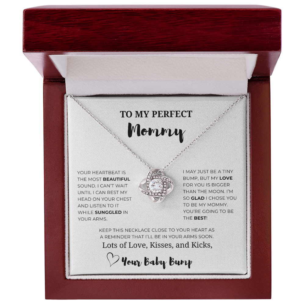To My Perfect Mommy Love Knot Necklace