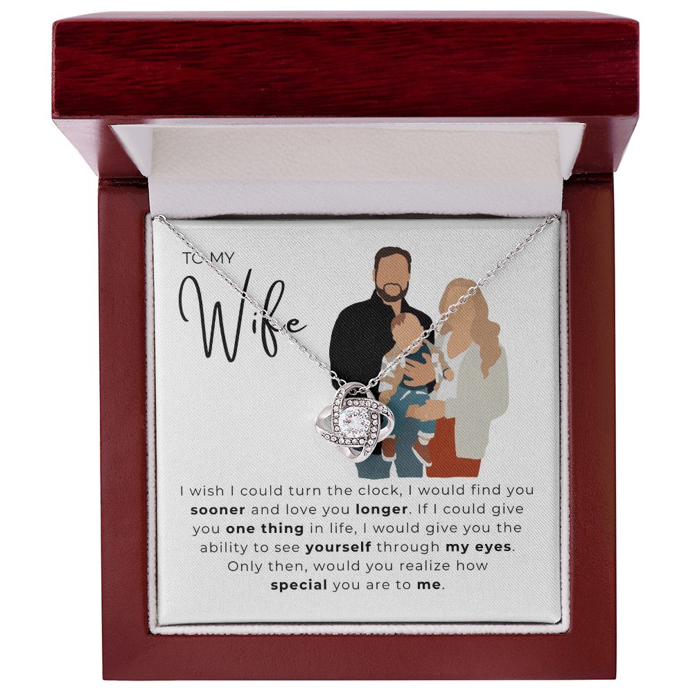 To My Wife Love Knot Necklace