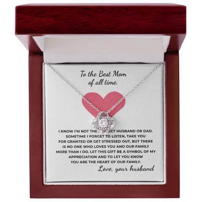 To The Best Time of All Time Love Knot Necklace