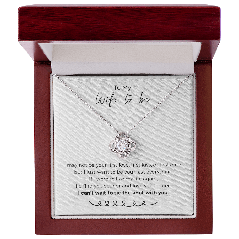 To My Wife To Be Love Knot Necklace