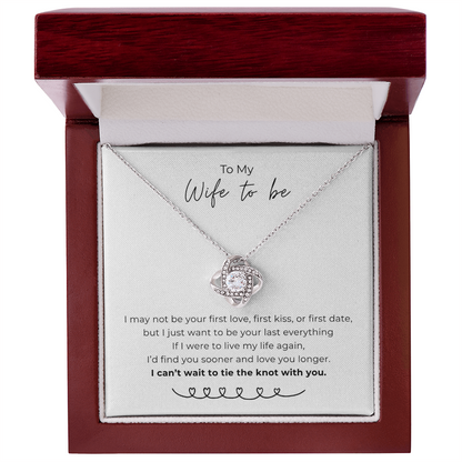 To My Wife To Be Love Knot Necklace