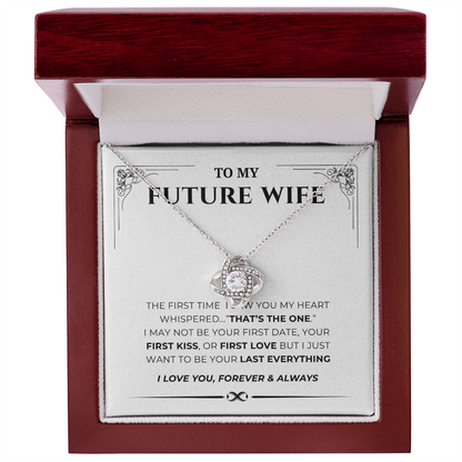 To My Future Wife Love Knot Necklace