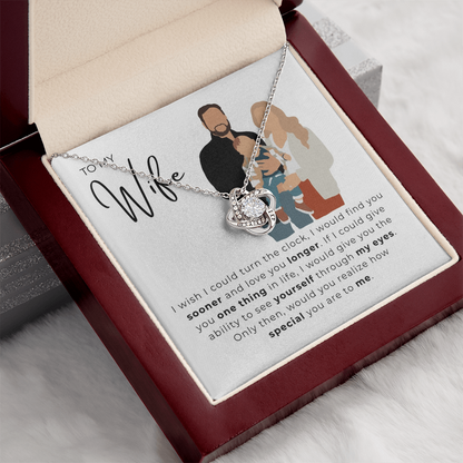To My Wife Love Knot Necklace