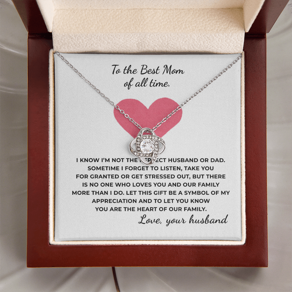 To The Best Time of All Time Love Knot Necklace