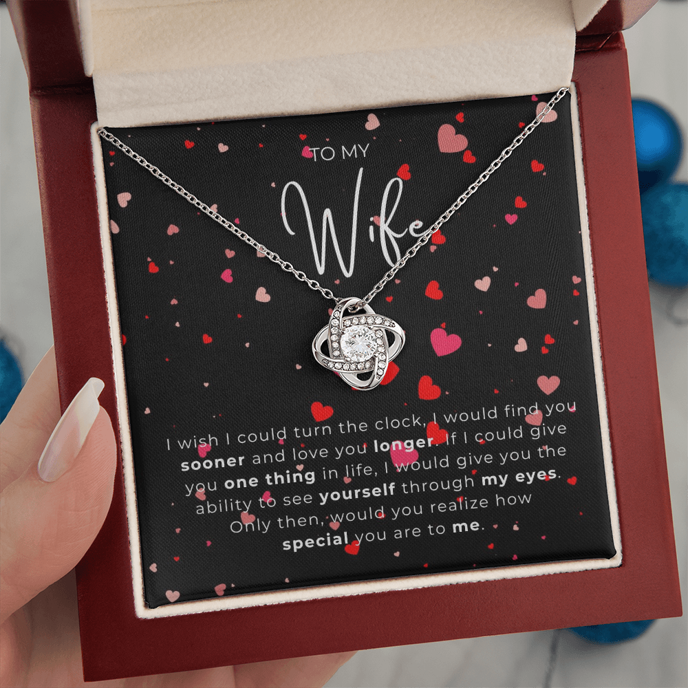To My Wife Love Knot Necklace