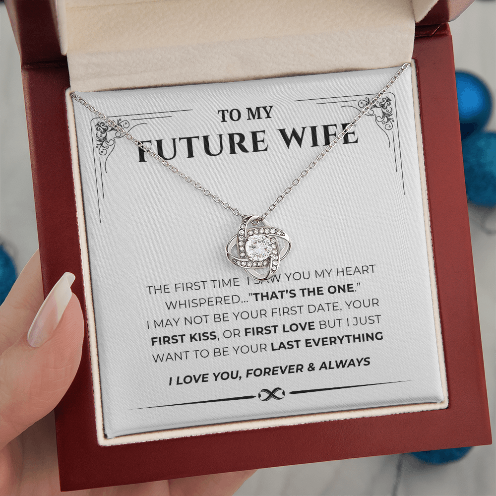 To My Future Wife Love Knot Necklace