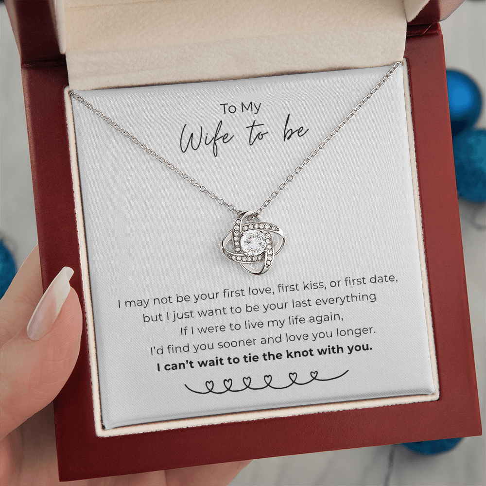 To My Wife To Be Love Knot Necklace