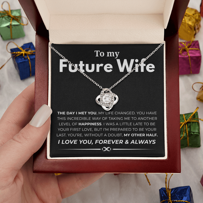 To My Future Wife Love Knot Necklace