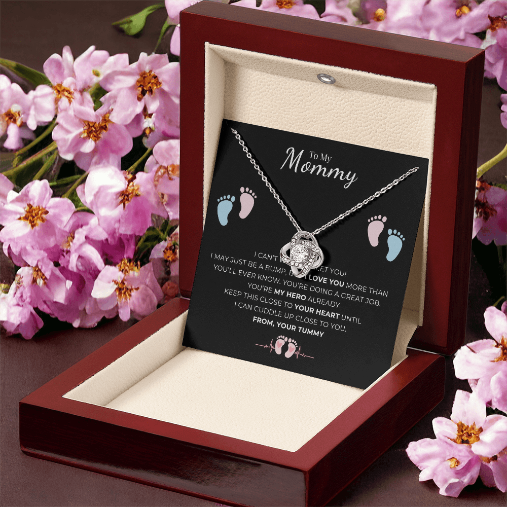 To My Mommy Love Knot Necklace