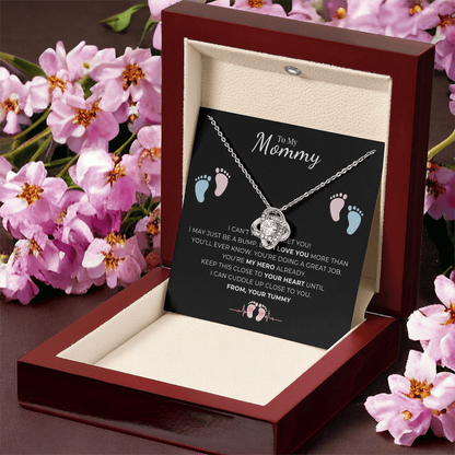 To My Mommy Love Knot Necklace